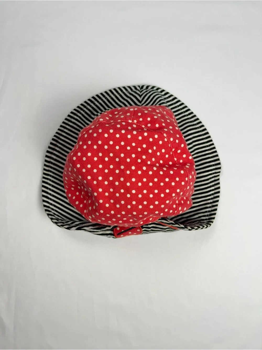 Gymboree 2011 Ladybug Red Polka Dot Rainbow Tag Vintage Sun Hat S/M